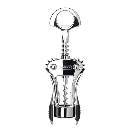 Zyliss Stainless Corkscrew & Bottle Opener - Wine Corkscrew & Beer Bottle Opener with Rubber Handles - Dishwasher-Safe Kitchen Tool & Gadget