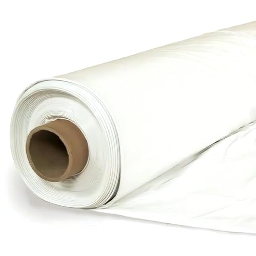 VBS - Polyethylene Plastic Shrink Wrap - 7 mil – White Boat Shrink Film for use with Heat Gun, Industrial Shrink Wrap, Plastic Sheeting for Protection and Storage, Boat Shrink Wrap (20' x 30')