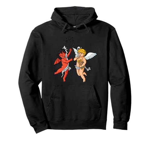 Demon Angel Smoking Soft Grunge Aesthetic Rebel Baddie Punk Pullover Hoodie