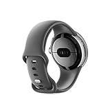 Google Pixel Watch - Android Smartwatch with Fitbit Activity Tracking - Heart Rate Tracking Watch Polished Silver Stainless Steel case with Charcoal Active band - WiFi