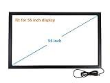 DeYoWo 55 Inch 10 Points Interactive Infrared IR Touch Screen Overlay Frame Free Driver, Design for Touch TV, Touch Monitor, Interactive White Board, Touch Kiosks and Digital Signage