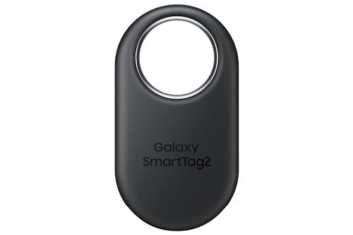 Samsung Galaxy SmartTag2, Bluetooth Tracker, Smart Tag GPS Locator Tracking Device, Item Finder for Keys, Wallet, Luggage, Pets, Use w/ Phones and Tablets Android 11 or Later, 2023, 1 Pack, Black