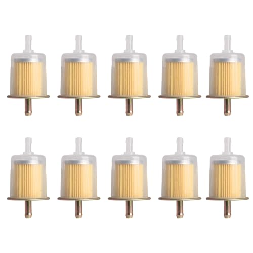 10 Pcs 3/8" Universal Inline Fuel Filters for Cars Industrial Tractors Trucks Motorcycles RV's Gas Powered Engine