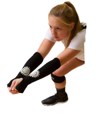 Tandem Sport Volleyball Passing Sleeve - Volleyball Training Tool Black, Small/Medium