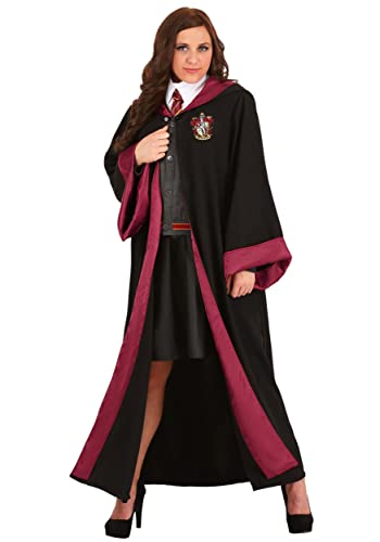 Women's Harry Potter Hermione Granger Costume, Gryffindor Robe & Sweater for Wizard Fantasy Cosplay & Halloween M