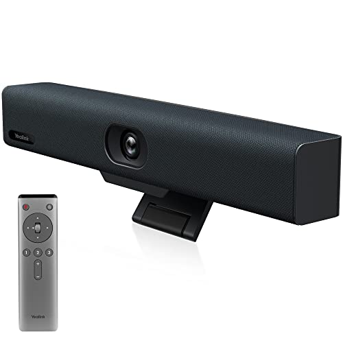 Yealink UVC34 4K Conference Room Camera System 10 Microphone 8 MP All-in-One Video Conferencing System AI Auto Framing 120° Field of View Microsoft Teams Certified Webcam Zoom Rooms USB-A