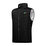 Heated Vest for Men Unisex Smart USB Interface Puffer Vest with 15 Heating Zones 4 Controls Warm Winter Hunting Sking camisas de franela para hombre con gorro