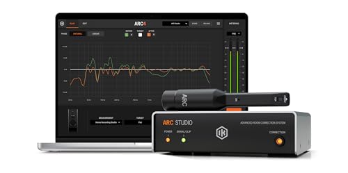 IK Multimedia ARC Studio Room Correction System with High-Precision Analysis Microphone, Advanced Room Correction Software, and Stand-Alone Correction Processor for Pro Audio