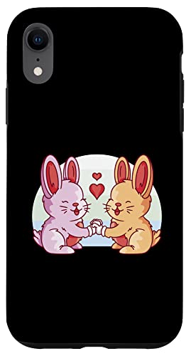 iPhone XR In Love Rabbit Bunny Bunnies Couple Case