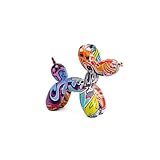 Resin Balloon Dog Sculpture - Collection Figurine Decor for Home | Office Desktop Resin Decors Balloon Dog Decor,dog balloon decor (Graffiti)
