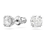 Swarovski Constella Pierced Stud Earrings, White Swarovski Crystals on a Rhodium Finish Setting, Part of the Swarovski Constella Collection