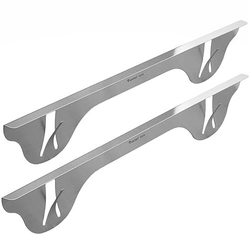 TrueGem Stove Gap Covers - 23.4", 316 Stainless Steel | Oven Side Gap Filler | Range Trim Kit | Guard Between Stove Top & Counter