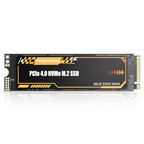 Kingchuxing 512GB M.2 2280 NVMe SSD Internal Solid State Drive - PCIe 4.0 Gen 4x4 - Up to 7300 MB/s, SSD with Heatsink, Suitable for PlayStation 5 Enthusiasts, IT Professionals