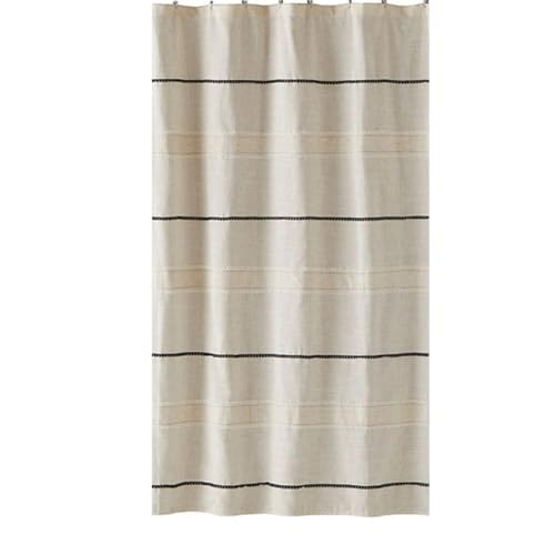 SKL Home by Saturday Knight Ltd. Frayser Shower Curtain, Linen 70" x 72"