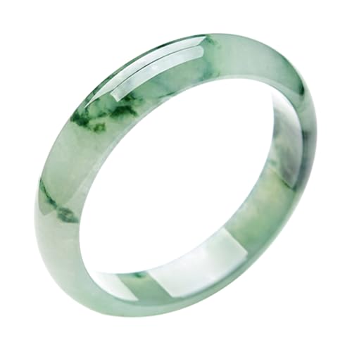 URED Floating Green Jade Bangle Bracelet For Women Wealth Good Luck Bracelet Natural Jade Bangle Genuine Jade Bracelet Chinese Feng Shui For Woman Yoga meditation mother gift Birthday