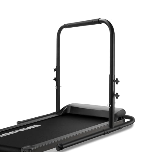 Treadmill Handlebar Attachment (Walking Pad Not Included) – Stand & Accessories for Extra Stability and Support, Fits Treadmills up to 23.6 in Wide, Adjustable Handlebar Height (up to 37.4 in), Black