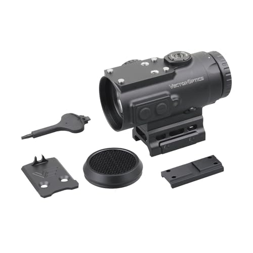 Vector Optics Paragon 4x24 Mini Prism Sight BDC Reticle Riflescope CQB Sight Tactical Rifle Scope Fast Shooting Fits for AR15 AR 15 M4 .223 5.56 Top Footprint for Red Dot, SCPS-M04