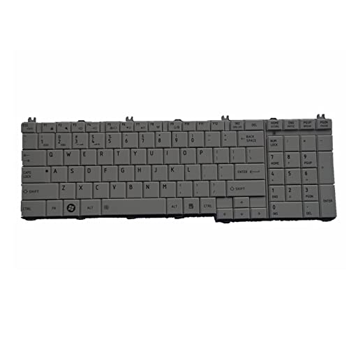 YANHAO [Laptop Keyboard] English Keyboard for Toshiba Satellite L670 L670D L675 L675D C660 C660D C655 L655 L655D C650 C650D L650 C670 L750 L750D [Easy Installation] (Color : White)