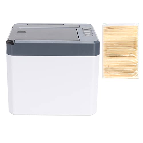 Joyzan Sensor Toothpick Box, Automatic Intelligent Dispenser Smart Infrared Electric Pop up Storage Auto Holder Container 250 PCS Bamboo Wooden Toothpicks Table Home Restaurant Office Kitchen White