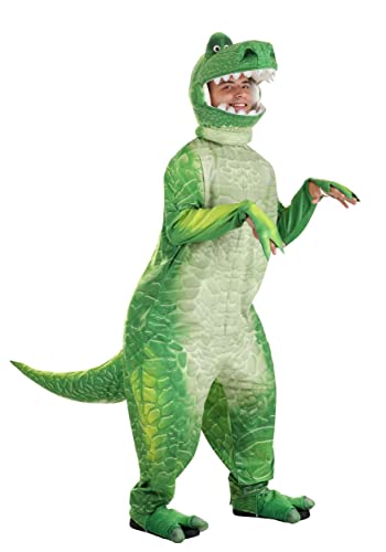 Fun Costumes Deluxe Toy Story Rex Costume for Adults, Cosplay, Green Dinosaur Jumpsuit for Halloween Medium