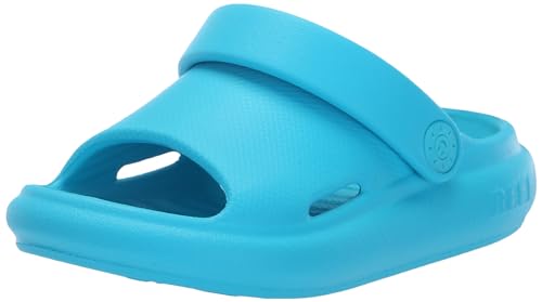 Reef Boy's Little Rio Slide Sandal, Scuba Blue, 7 Toddler