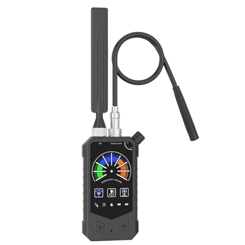 Hidden Camera Detector, Anti-Spy RF Signal Finder, GPS Tracker Detector, Wireless Bug Detector for Hotels, Bathrooms, Home, Office, Travel, and Privacy Protection