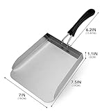 Stanbroil 2 Pack Smash Burger Spatula, Stainless Steel Griddle Food Mover, Large Griddle Scraper Food Shovel - Stir Fry Spatula, Fried Food Scoop, Hibachi Tools