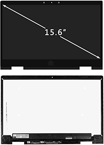 FirstLCD Touch LCD Screen Replacement for (HP) Hewlett-Packard Envy X360 15M-BQ121DX 15M-BQ021DX 15M-BQ digitizer Front Glass LED Display Panel Assembly with Bezel 1080P FHD 15.6 inch