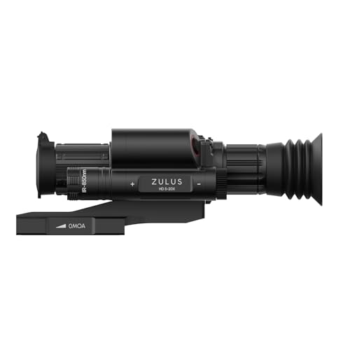 DNT Optics Zulus HD 5-20X Digital Night Vision Scope with Laser Rangefinder and Ballistic Calculator