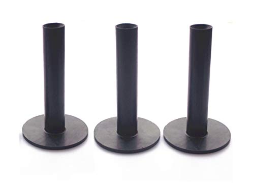 A99 GOLF 3pcs/Pack Premium Ultra Long Rubber Tees Black Color 3 3/4" (95mm) Indoor Outdoor Simulator Home use