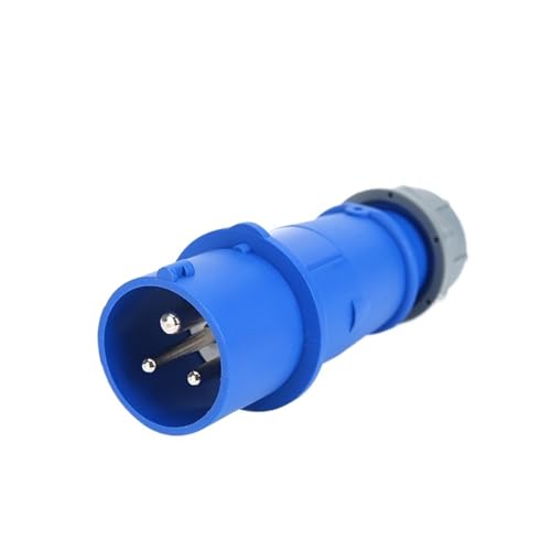 32A 3 Pin 220V-250V IP44 2P+E Electrical Waterproof Industrial Male/Female Connector Power Supply Industrial Plug and Socket(023x 32a 3pin)