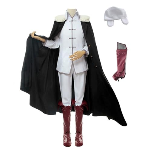 Fyodor Dostoyevsky Cosplay Costume For Anime Bungou Stray Dogs 5th Season Outfit Adult Men Cloak Hat Full Sets(XS,Fyodo)