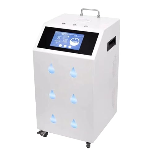OUOQNUE High Capacity Hydrogen Inhalation Machine, Three Outlet HO Separation Inhaler, 99.99% High Purity H2, PEM Electrolysis Water Technology, for Home Care