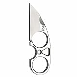 SOG Small Fixed Blade Knives - Snarl 2.3 Inch Sheepsfoot Blade, Belt Knife and Boot Knife w/Survival Knife Sheath and Neck Knife Chain (JB01K-CP)