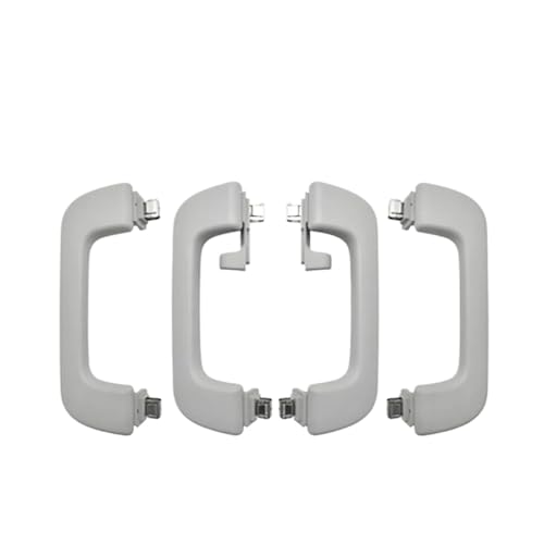 4PCS Interior Roof Grab Handles for Audi A4 B8/A5 8T/Q5 8R/A6 C7 - Replacement Assist Handles (Black/Grey/Beige) - OEM 8K0857608 8K0857607 - Easy Installation(4 PCS Grey)