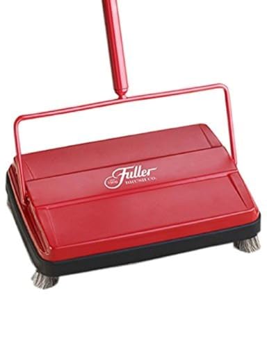 Fuller Brush 17052 Electrostatic Carpet & Floor Sweeper - 9" Cleaning Path - Lightweight - Ideal for Crumby Messes - Works On Carpets & Hard Floor Surfaces - Red
