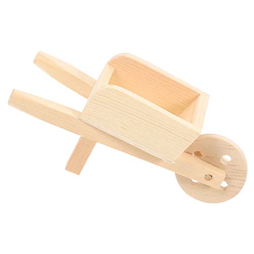 Abaodam 10pcs Miniature Wheelbarrow Model for Dollhouse Cart Decor for Home and Photography Props Cart for Landscape Display and Collectors