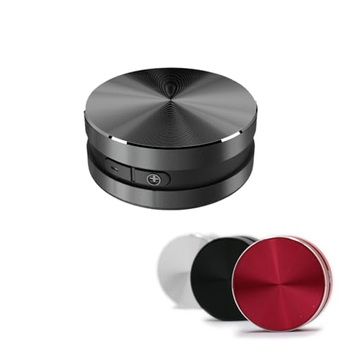 Bewinner Bone Conduction Speakers Ultra Mini, Turn Anythin into Speaker, Stereo Bass Portable Small Cordless Speaker with Suction Cup for Home Outdoor Travel (Black)