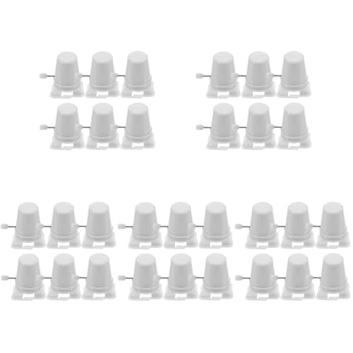 Totority Clockwork Legged Robot 30 Pcs Stocking Stuffers Kid Toys Wind up Toy Movement Replaceable Mechanism House Mini Toy Childrens Toys Toy Accessory Plastic White Household Walker