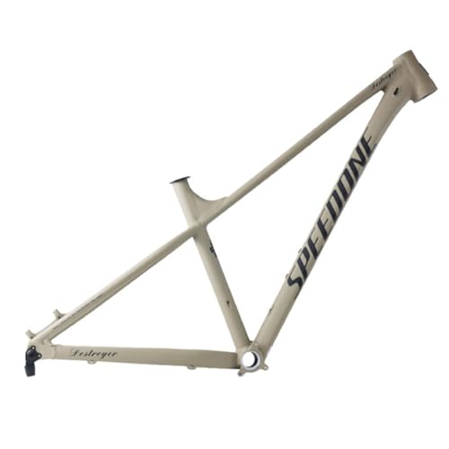 ZECHAO Mountain Bicycle Frame 27.5/29ER, 15''/17''/19'' Aluminium Alloy Thru Axle 12x148mm Internal Wiring Hardtail MTB Bike Frame(Light Coffee,29IN-L)