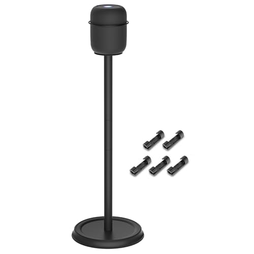 Heavy Duty Speaker Stand for Homepod Stand - Floor Speaker Stands for HomePod 1st and 2nd Generation Easy to Install, Black