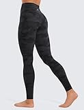 CRZ YOGA Butterluxe High Waisted Lounge Leggings 28'' - Workout Yoga Pants for Women Buttery Soft Dark Grey Camouflage 2 Medium