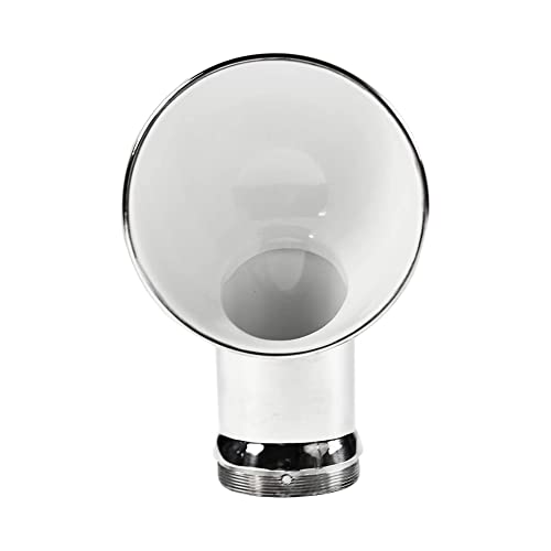 MARINE CITY 304 Grade Stainless Steel Round White Cowl Vent 4 Inches for Marines – Boats – Yachts – Ships (Pack of 1)