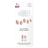 Dashing Diva Glaze Nail Strips - Chocolate Glaze | Works with Any LED Nail Lamp | Long Lasting, Semicured Gel Nail Strips | Contains 32 Salon Quality Black Nail Wraps, 1 Prep Pad, 1 Nail File