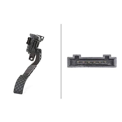 HELLA 6PV 008 375-701 Sensor, accelerator pedal position - for left-hand drive vehicles - 6-pin connector - Manual Transmission