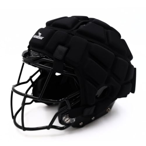 Guardian Cap - Soft-Shell Helmet Cover for Football and Lacrosse - Reduces Impact and Protects Helmets - One Size Fits All for Youth, High School and College Programs - Black
