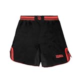 Sanabul Core MMA Shorts for Men, Boxing No Gi Jiu Jitsu Grappling BJJ Shorts, CS-MS-RED-L