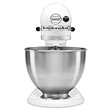 KitchenAid Classic Series 4.5 Quart Tilt-Head Stand Mixer K45SS, White