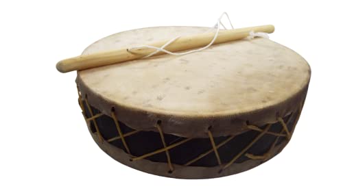 GCenterprise Hand Drum - 8 IN Shaman Frame World Native American Handmade YAQUI Drum
