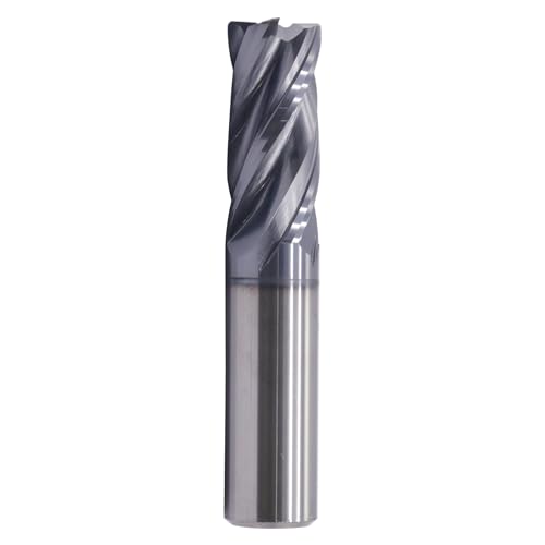 High Performance Solid Carbide Corner Radius End Mill - AlTiN Coated, Variable Helix- .040" Corner Radius, 4 Flute, 3/4" Cutting Diameter, 3/4" Shank Diameter, 1-3/4" Length of Cut, 4" Overall Length